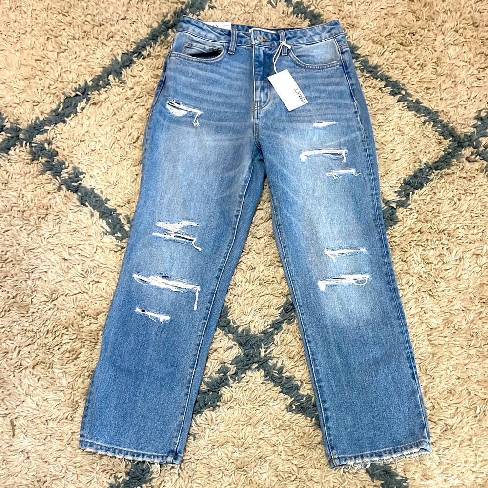 Vervet by Flying Monkey Super High Rise Beverly Straight Jeans Women’s 26 NWT